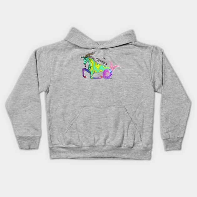 Capricorn Kids Hoodie by charleyllama